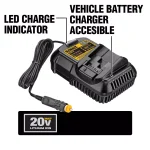 DEWALT DCB119 12V MAX & 20V MAX Lithium-Ion Vehicle Battery Charger thumbnail 2