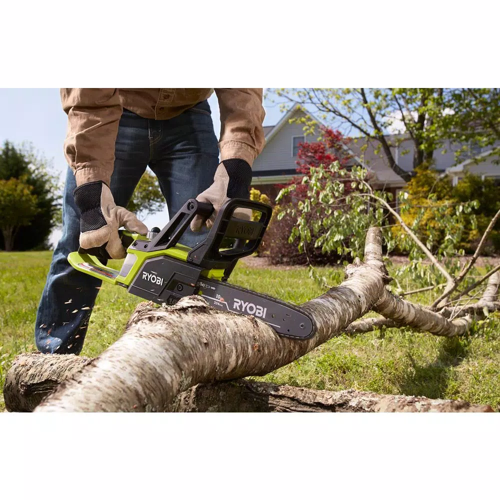 RYOBI ONE+ 18V Lithium-Ion 5-Tool Lawn and Garden Kit (Mower, Blower, Chainsaw, Hedge Trimmer, String Trimmer)