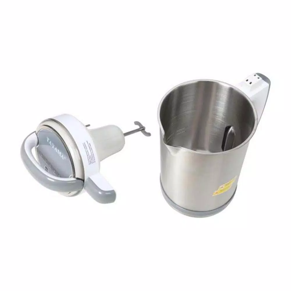 Tayama DJ-15SS Soy Milk Maker, 1.3L Automatic Nut Milk & Soup Maker, Grey Stainless Steel