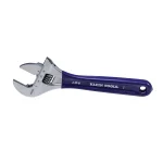 Klein Tools 8 in. Slim-Jaw Adjustable Wrench, 1.5 in. Extra-Wide Capacity thumbnail 4