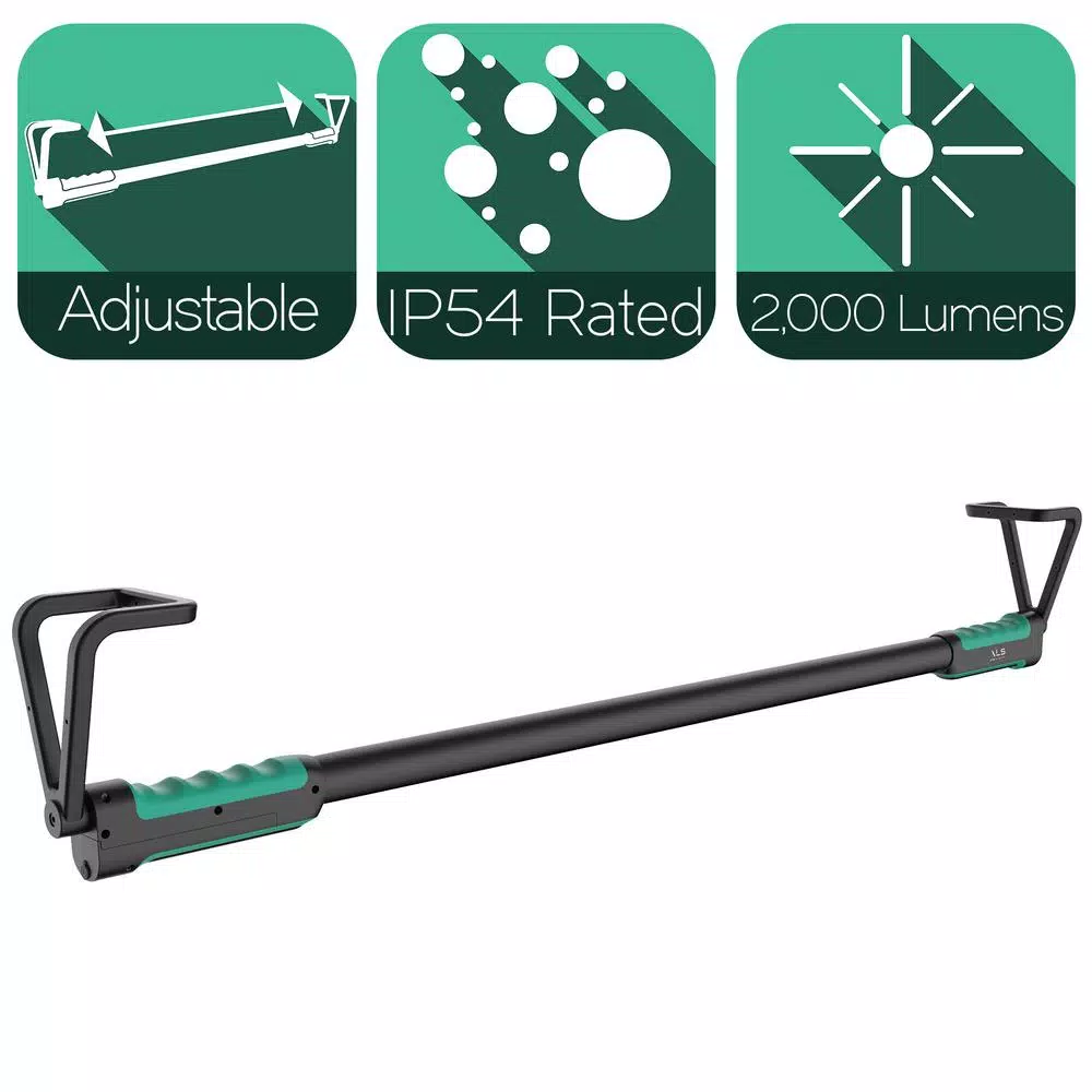 Advanced Lighting Systems ALS 2000 Lumens Rechargeable LED Extendable Under Hood Work Light with Detachable Flashlight