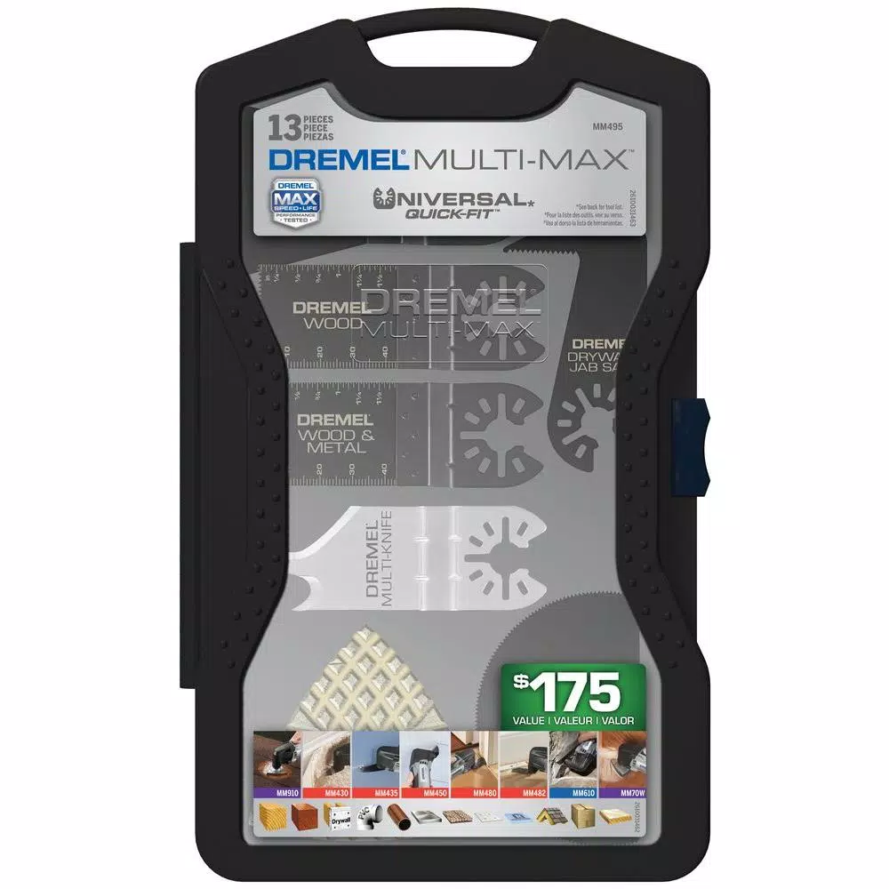 Dremel Multi-Max Mega Universal Oscillating Tool Accessory Kit, 13-Piece Set