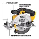 DEWALT 20V MAX Cordless 6-1/2 in. Circular Saw Kit with 3.0 Ah Battery thumbnail 3