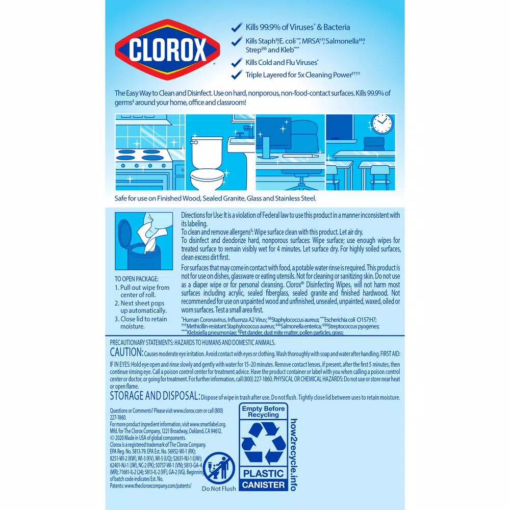 Clorox Disinfecting Wipes, Fresh Scent, Bleach-Free, 35-Count