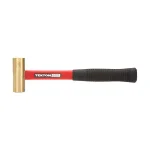 TEKTON 16 oz. Jacketed Fiberglass Brass Hammer, Non-Sparking Mallet thumbnail 7