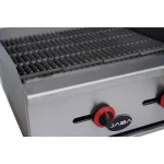 SABA 24 in. Stainless Steel Gas Cooktop Charbroiler with 2 Burners thumbnail 2