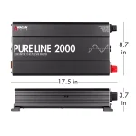 Wagan Tech Pure Line 2000-Watt Pure Sine Wave Inverter, 4000-Watt Peak, 12V DC to 120V AC, ETL Certified thumbnail 5