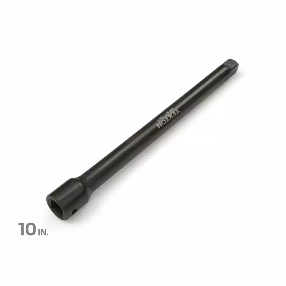 TEKTON 1/2 in. Drive 10 in. Impact Extension Bar, Black Oxide Finish