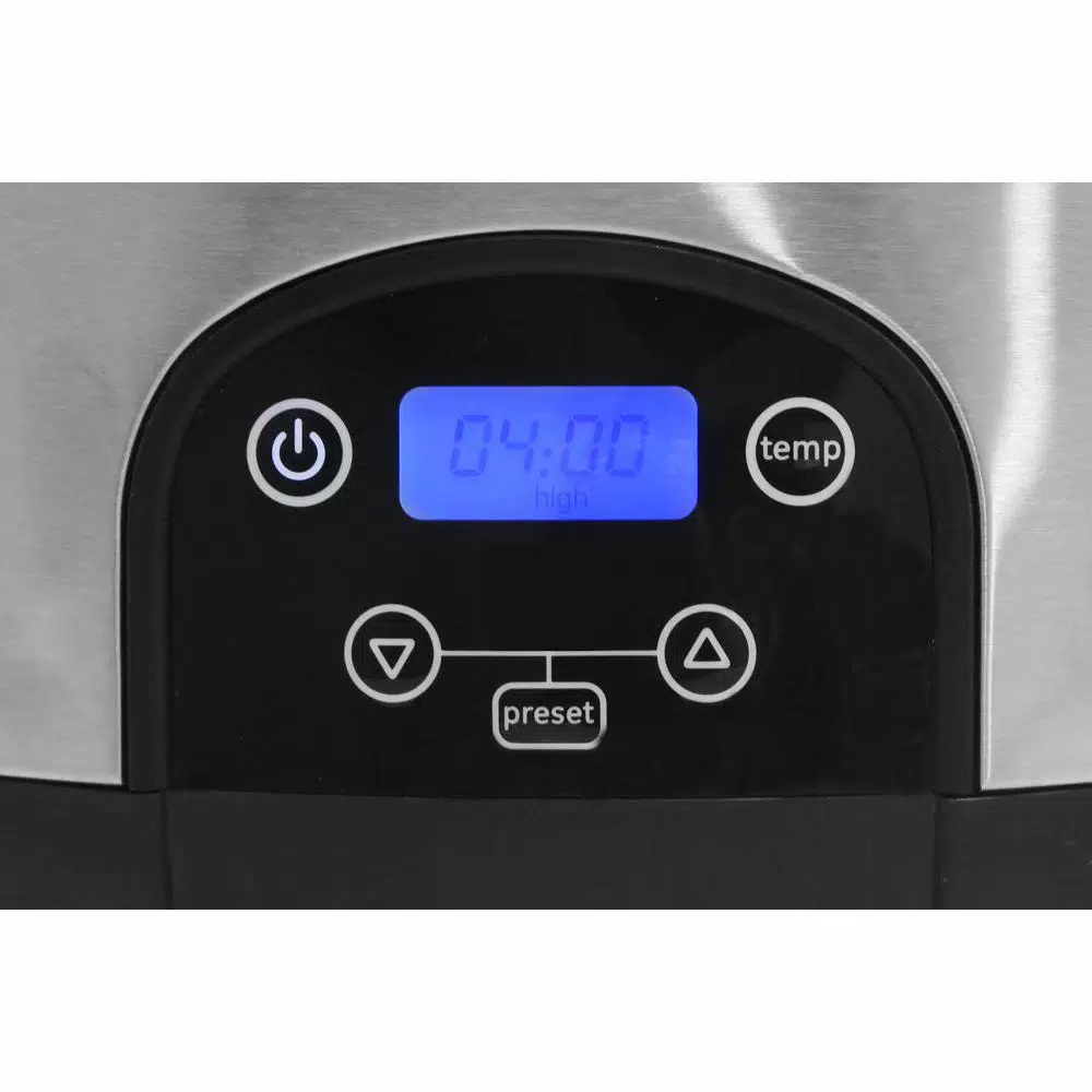 Elite Platinum 6 Qt. Programmable Slow Cooker with Locking Lid and Stainless Steel Finish