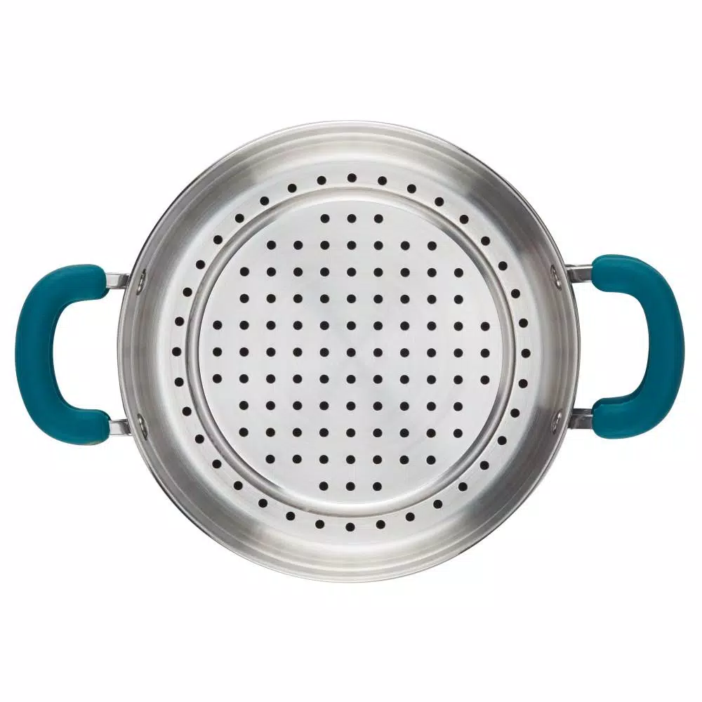 Rachael Ray Create Delicious 3 qt. Hard Anodized Aluminum Nonstick Steamer Set, Gray
