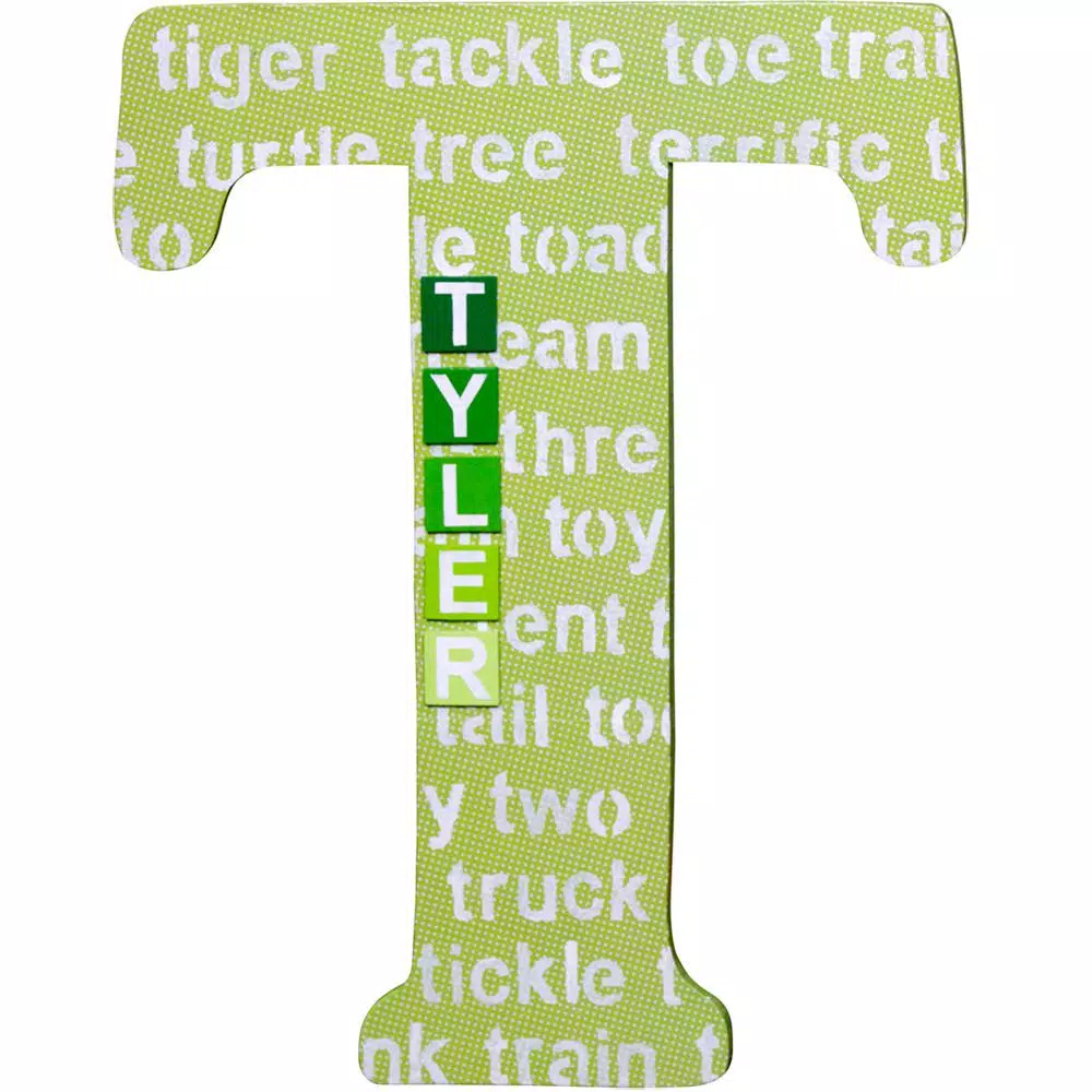 Jeff McWilliams Designs 23 in. Oversized Unfinished Wood Letter T - Industrial Style Wall Decor