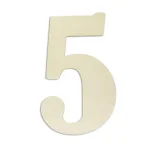 Jeff McWilliams Designs 18 in. Oversized Unfinished Wood Number 5 - Industrial Style Wall Decor thumbnail 1