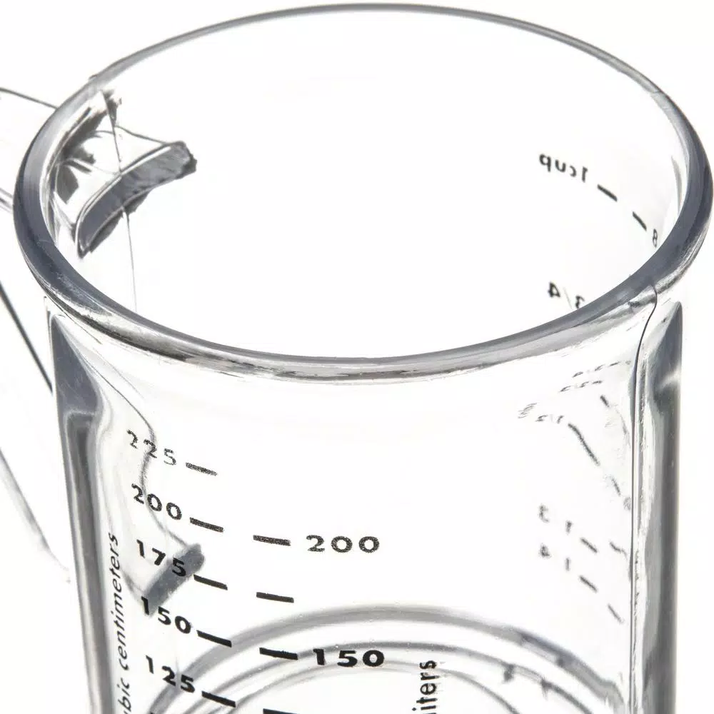 Carlisle Clear Polycarbonate 1 Cup Measuring Cup, Shatterproof, 6-Pack