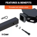 CURT 2-Bike Tray-Style Hitch-Mounted Bike Rack, 1-1/4" or 2" Receiver thumbnail 7