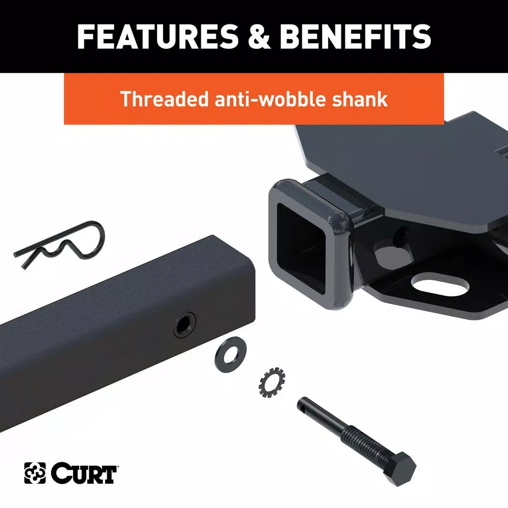 CURT 2-Bike Tray-Style Hitch-Mounted Bike Rack, 1-1/4" or 2" Receiver