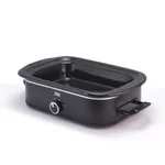 Zing 4 Qt. Black Slow Cooker with Locking Lid and Ceramic Pot Insert thumbnail 2