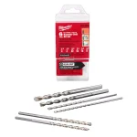 Milwaukee 48-20-8856 6-Piece 3-Flat Secure-Grip Carbide Hammer Drill Bit Set thumbnail 1