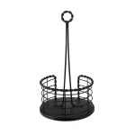 Spectrum Everly Braided Steel Paper Towel Holder, Black Farmhouse Kitchen Decor thumbnail 3