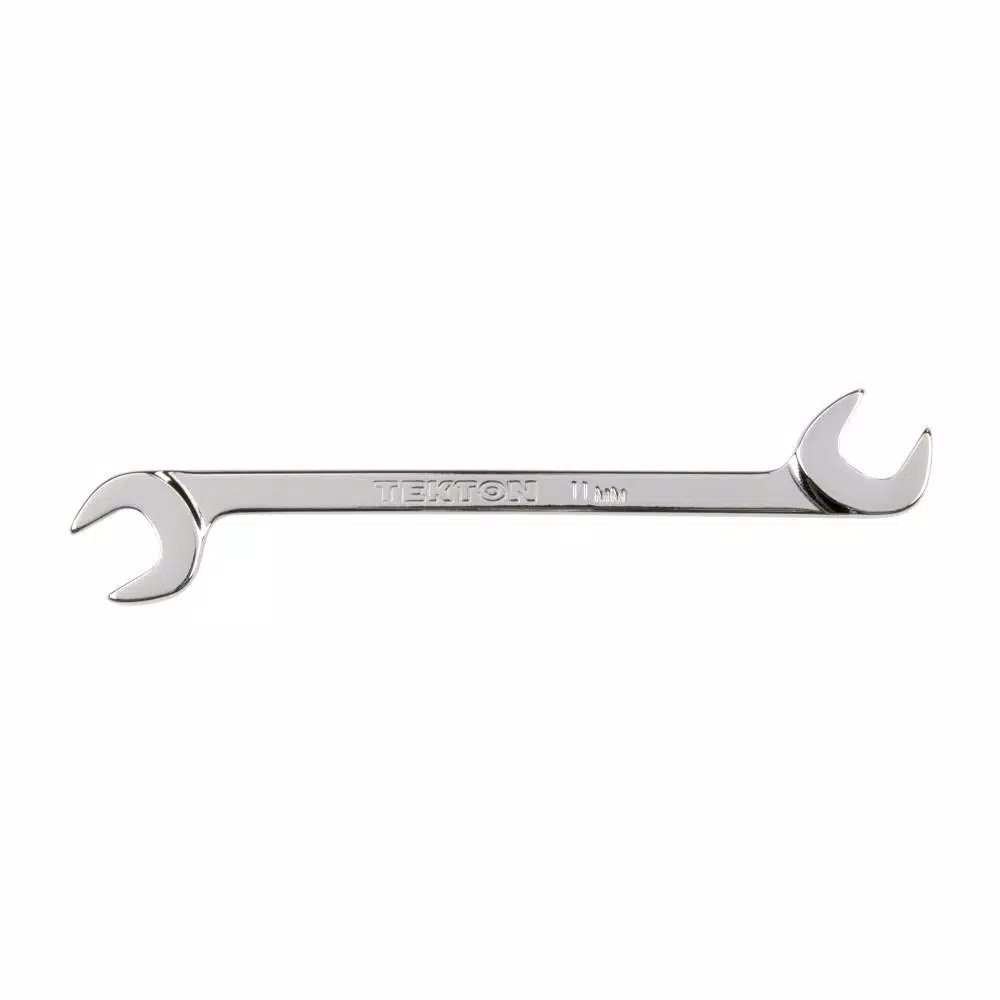TEKTON 11 mm Angle Head Double Open End Wrench, 60° Offset