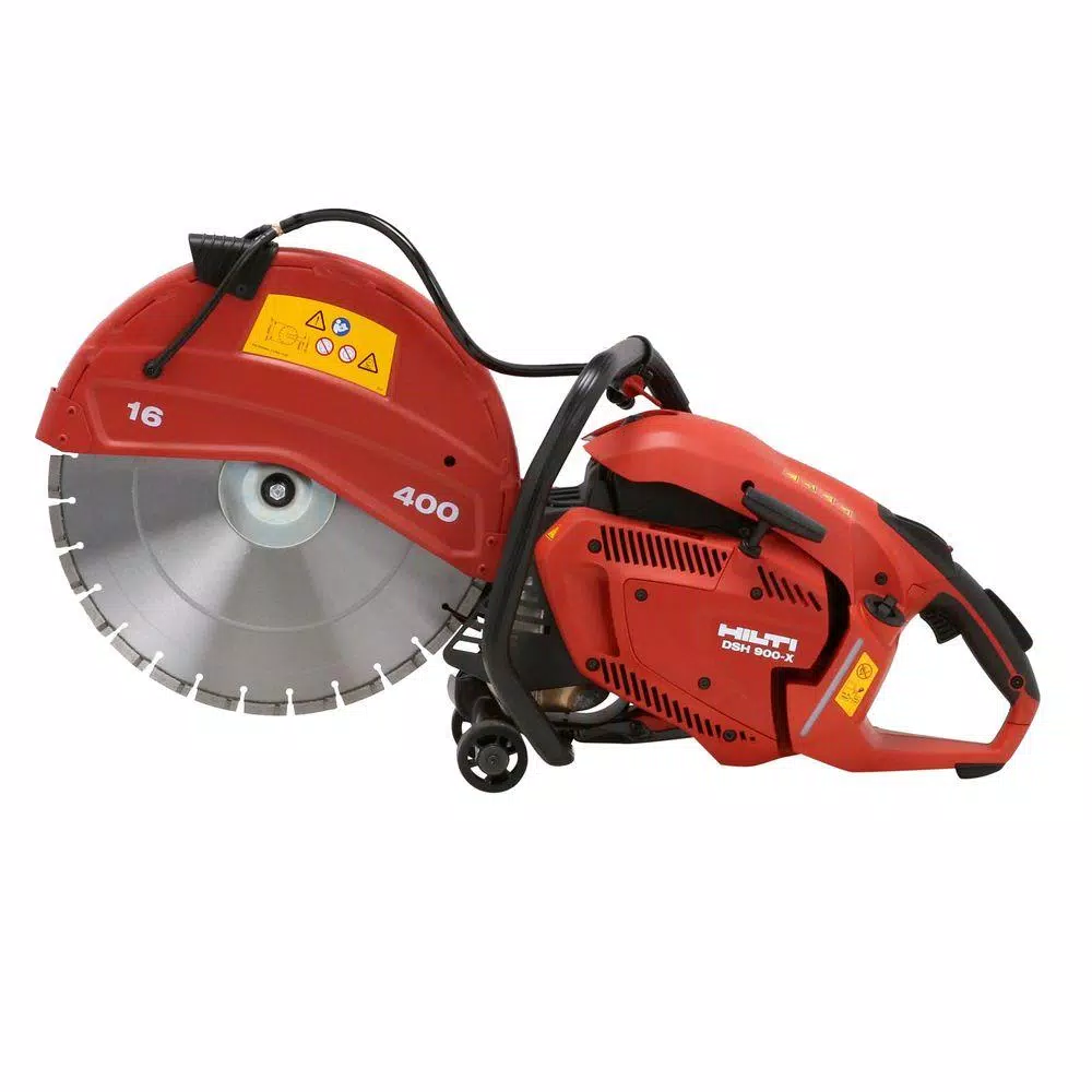 Hilti DSH 900X 16 in. Hand Held Gas Saw with 90cc Engine and Diamond Blades