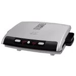 George Foreman 100 sq. in. Digital Indoor Grill and Panini Press with Removable Nonstick Plates, Silver thumbnail 1