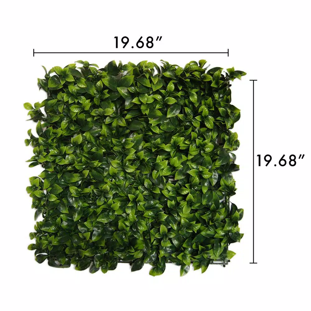 GreenSmart Decor Greens Mart Dekor Artificial Cancun Wall Panel, 19.68 in. x 19.68 in. (Set of 4)