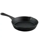 Crock-Pot Crock Pot Artisan 8 in. Cast Iron Skillet with Pour Spout, Flat Black thumbnail 1