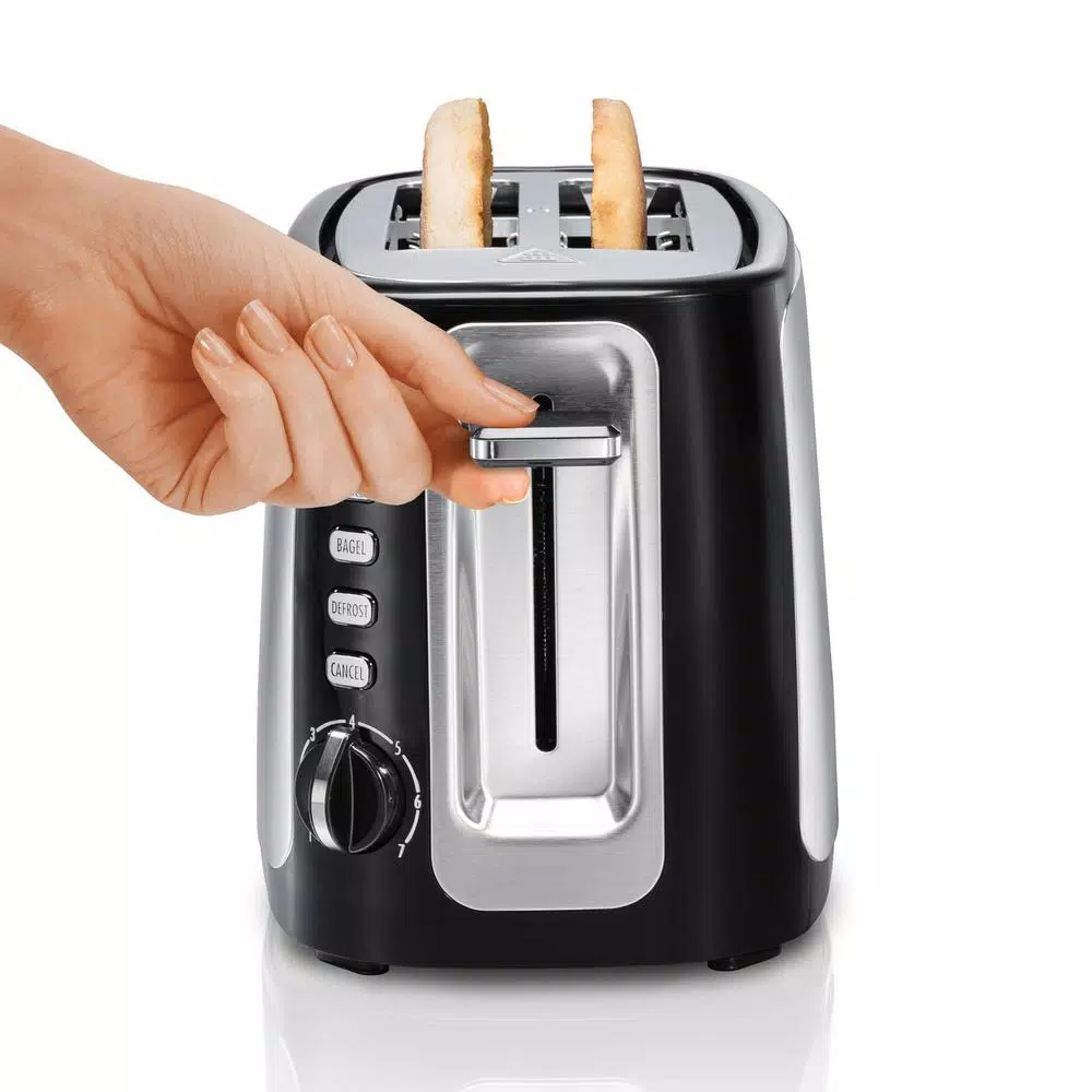 Hamilton Beach Sure-Toast 2-Slice Stainless Steel Wide Slot Toaster, 800W