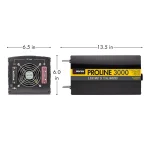 Wagan Tech Pro Line 3000W Power Inverter, 6000W Peak Surge, 12V DC to 115V AC thumbnail 4