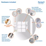 Perma Child Safety Extra Tall & Extra Wide Outdoor Retractable Gate, 41 in. H x 71 in. W, White thumbnail 4