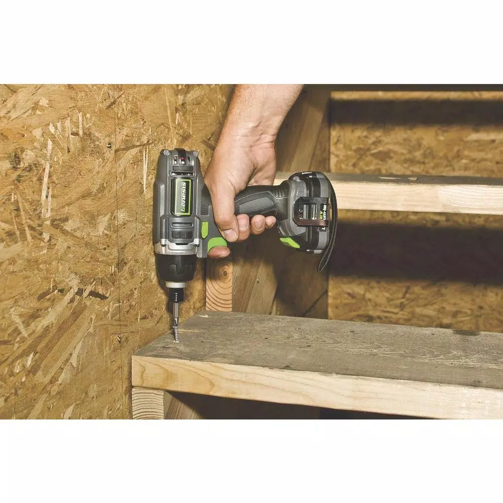 Genesis GLID12B 12V Cordless 1/4 in. Hex Impact Driver Kit with Battery and Charger