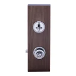 Copper Creek Colonial Polished Stainless Steel Entry Door Knob and Deadbolt Combo Lockset thumbnail 4