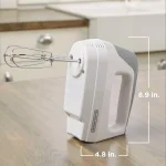 BLACK+DECKER 5-Speed White Handheld Electric Mixer with Power Boost, 175W thumbnail 11