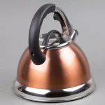Creative Home Camille 3.0 Qt. Stainless Steel Whistling Tea Kettle with Aluminum Capsulated Bottom, Metallic Copper thumbnail 6