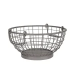 Spectrum Mason Industrial Gray Steel Fruit Bowl Basket with Handles, Farmhouse Style Kitchen Organizer thumbnail 5