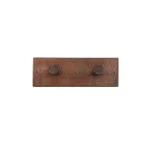 Premier Copper Products Hand Hammered Copper Double Robe Hook, Oil Rubbed Bronze thumbnail 2