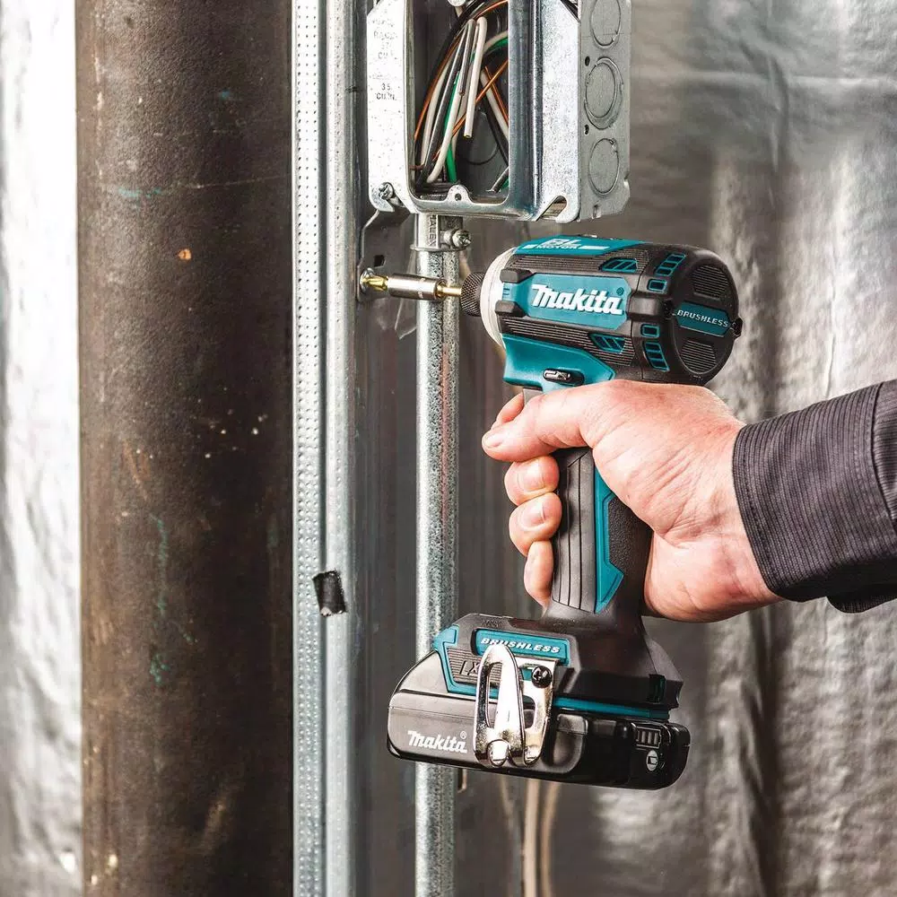 Makita 18V LXT Brushless 4-Speed Impact Driver Kit with 2 2.0 Ah Batteries and Charger