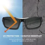Ergodyne Skullerz Dagr Smoke Lens Black Safety Glasses - ANSI Z87.1+ Ballistic Impact Rated thumbnail 5