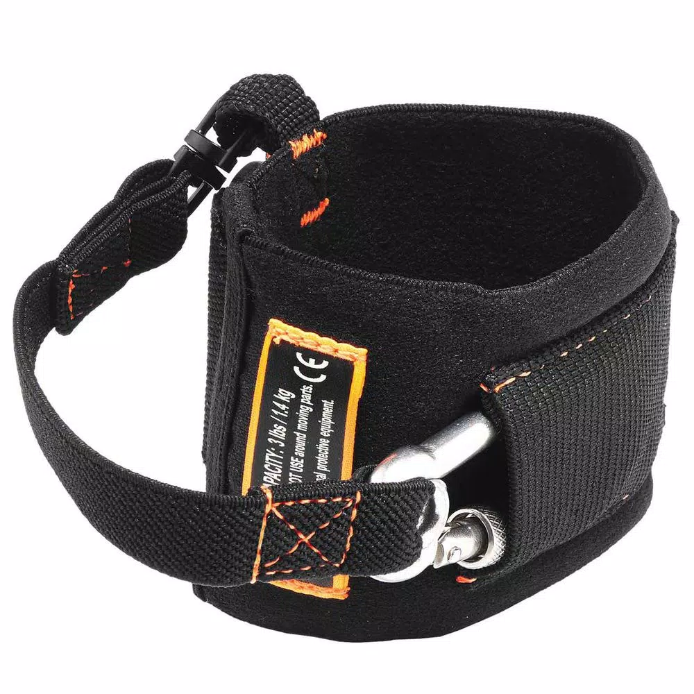Ergodyne Squids 3114 Black Pull-On Wrist Tool Lanyard with Carabiner