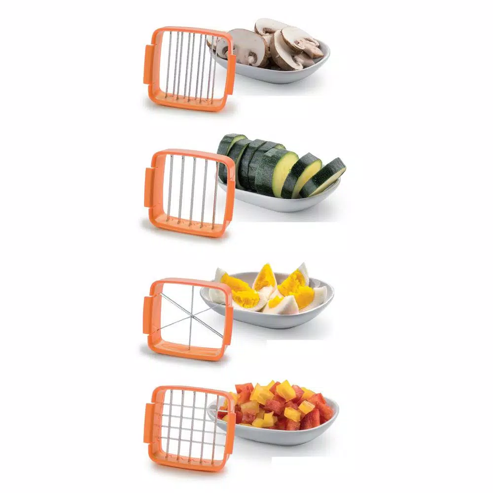 As Seen on TV Nutri Chopper 5-in-1 Compact Portable Handheld Kitchen Slicer with Storage Container