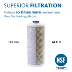 Aquasana 3-Stage Under Counter Water Filtration System with Brushed Nickel Faucet thumbnail 3