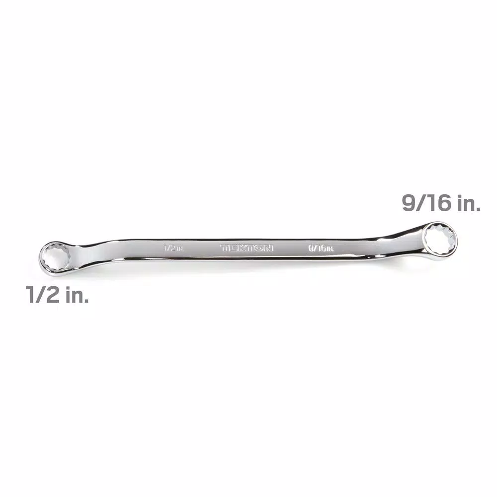 TEKTON 1/2 in. x 9/16 in. 45° Offset Double Box End Wrench