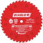 Diablo 10 in. x 40-Tooth General Purpose Circular Saw Blade, 2-Pack thumbnail 6