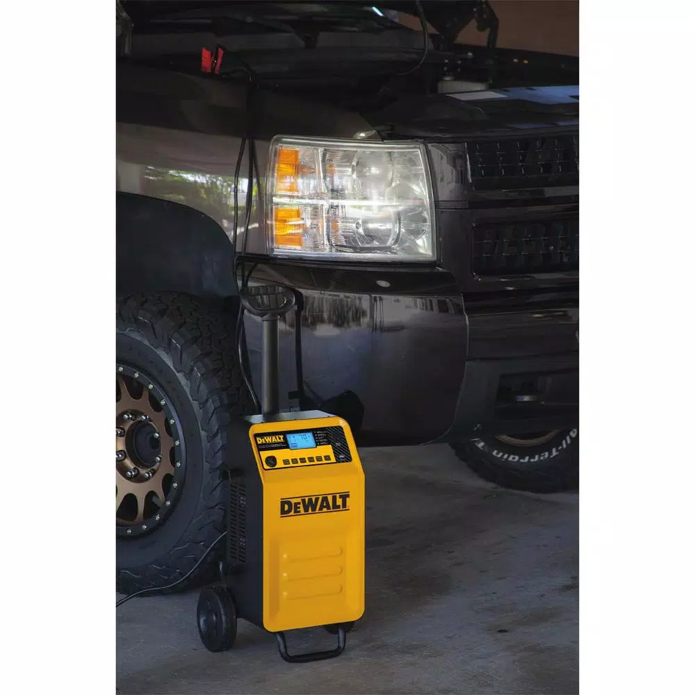 DEWALT DXAEC210 70 Amp Rolling 12V Battery Charger with 210 Amp Engine Start