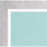 Sugar Plum Party SugarPlum Collection 32-Piece Silver and Blue Scalloped Edge Disposable Cocktail Paper Napkins thumbnail 2