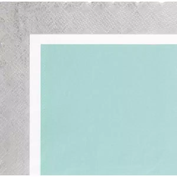 Sugar Plum Party SugarPlum Collection 32-Piece Silver and Blue Scalloped Edge Disposable Cocktail Paper Napkins
