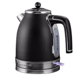 Ovente KS777 1.7L Black Stainless Steel Electric Kettle, 1500W Fast Boil with Auto Shut-Off thumbnail 1