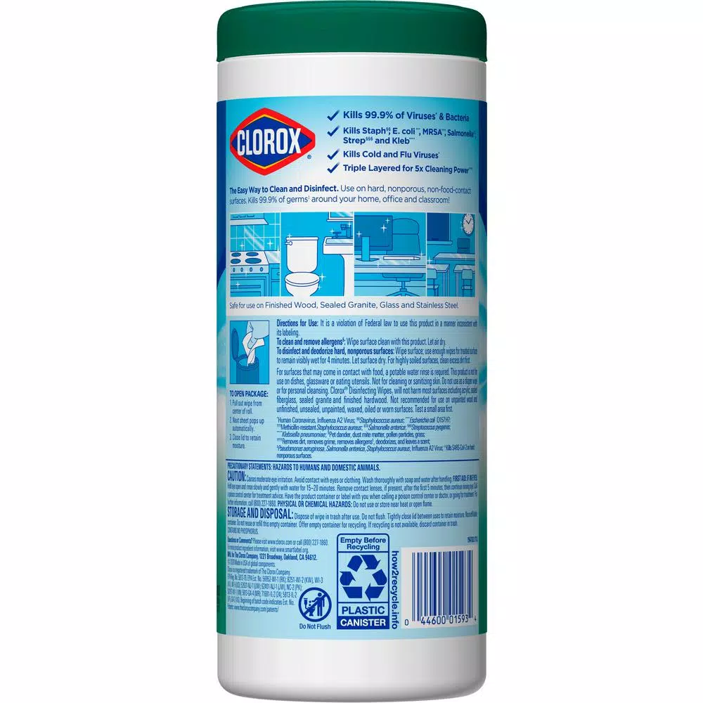 Clorox Disinfecting Wipes, Fresh Scent, Bleach-Free, 35-Count
