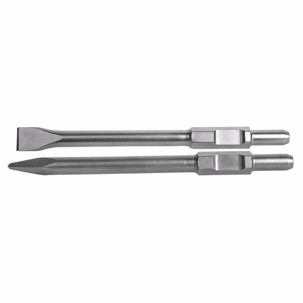 TR Industrial Point and Flat Chisel Bit Set for TR-100 and TR-300 Demolition Hammers
