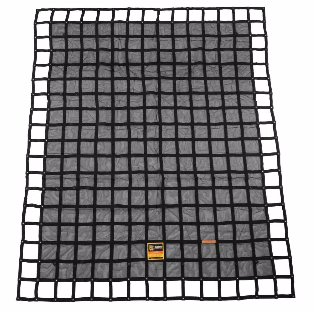 GLADIATOR Cargo Nets Gladiator Heavy-Duty Extra Large Cargo Net, 10 ft. x 12 ft., Includes Hardware & Storage Bag